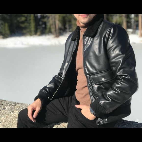 Men’s Faux Leather jacket - Picture 4 of 5